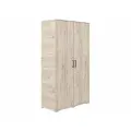 Распашной шкаф для одежды Пирамида Шон-20, Дуб крафт серый, ЛДСП, 210 х 120 х 52 см