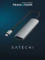 Адаптер для ноутбука Satechi 4-in-1 USB-C Slim Multiport Adapter 4K серый космос (ST-P4SM)