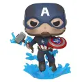 Фигурка Funko POP! Marvel Avengers Endgame: Капитан Америка со сломанным щитом и Мьельниром 45137, 9.5 см (573) Марвел