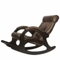 Кресло-качалка AVK Симфония Chocolate, венге, искусственная кожа, 58х110х90