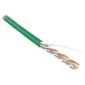 Кабель Hyperline UUTP4-C5E-S24-IN-LSZH, площадь сечения 0.2 кв. мм, длина 305 м, зелeный