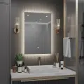 Зеркало Квартал 110*80 с нейтральной LED-подсветкой вертикальное