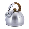 Чайник 2 л. из нержавеющей стали со свистком Kamille KM 0694N (2 л. / серебристый)