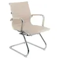 Офисное кресло Leo CF Everprof бежевый, экокожа, пластик, металл, мягкое сиденье, с подлокотниками