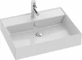 Мебельная раковина Jacob Delafon Vivienne EXBH112-00 61 подвесная, фарфоровая, раковина для ванной, белая, прямоугольная