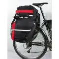 Велорюкзак-штаны на багажник, ПИК-99, ТРЕК-65М-2 кордура, черно-красный