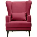 Кресло Оскар мягкое для отдыха дома, на ножках, велюр Maserati bordo 75х85х90 (ШхГлхВ)