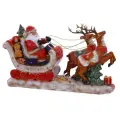 Фигурка декоративная Дед Мороз на санях с подсветкой (3хАА, не прилаг.), L=43 W=11,5 H=25 см
