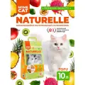 HOMECAT NATURELLE Мультифрукт 10 л комкующийся растительный наполнитель для кошачьих туалетов с ароматом мультифрукт