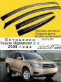 Ветровики, Дефлекторы окон Toyota Highlander 2 с 2008 г./ Ветровик стекол / Накладка на двери Тойота Хайлендер