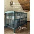 Кровать для новорожденного с матрасом OLANT BABY Sova, 120х60 см, графит