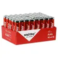 Батарейки ААА мизинчиковые Smartbuy, алкалиновые, LR03, 40 штук