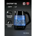 Электрический чайник Polaris PWK 1760CGL, стекло/нержавеющая сталь, черный