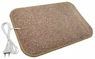 Коврик с подогревом ТеплоКрыма 50х33см, №2 (F) 50Вт, бежевый
