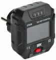 Тестер розеток IEK ST03D ARMA2L 5, цифровой, измерение сопротивления, черный, IP20