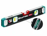 Магнитный сверхпрочный уровень KRAFTOOL 400 мм точность 0.3 мм/м с зеркальным глазком и 3 колбами