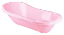 Ванночка с клапаном для слива воды Бытпласт розовый