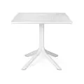 Стол пластиковый обеденный Clip 80 белый