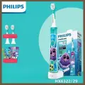 Электрическая зубная щетка Philips HX6322/29, для детей, ультразвуковая, деликатная чистка