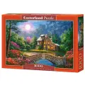 Пазл Castorland Cottage in the moon garden (C-104208), 1000 дет., 68х47х25 см, кремовый