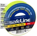 (2 шт.) Изолента ПВХ желто-зеленая 19мм 25м Safeline