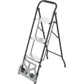 Стремянка - тележка 2в1 алюм./сталь. Zalger 3 ступени (911-3)