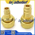 Комплект для преобразования Авто AC R134a R1234yf, быстрый адаптер, регулируемый разъем высокого и низкого напряжения, система охлаждения кондиционера, 2 шт, 2PCS