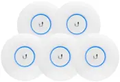 Комплект точек доступа Ubiquiti UniFi AC Long-Range 5 шт, скорость до 867 Мбит/c, 3 антенны, белый