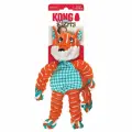 Kong Floppy Knots Fox Игрушка для собак Лиса с хрустящими узелками, S/M,24 см