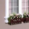 Ящик для цветов, балконный ящик, кашпо Тироль, 70 см, коричневый