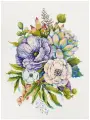 Кристальная (алмазная) мозаика фрея ALVR-205 Букет с анемонами 40 х 55 см