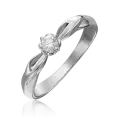Кольцо PLATINA, белое золото, 585 проба, бриллиант
