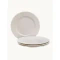 Набор тарелок Unifico Alessandra из костяного фарфора 4 шт. 20 см.