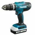 Дрель Makita HP488DWAE, ударная, Li-ion, 2Ач, 18В, быстрозажимной патрон, 42Нм