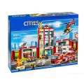 Конструктор Cities Пожарная часть 958 деталей / Совместим с Лего