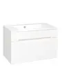 Тумба под раковину без столешницы Aqua de Marco Olivia 80 подвесная, 1 ящик, глянцевая белая