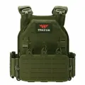 Тактический быстросъемный жилет для экипировки спортивных команд (плитник) с подсумками Yakeda VT-6094A (без пластин) зеленый / Разгрузочный жилет