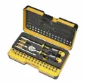 Felo Набор бит SL/HEX/PH/PZ/Tx/SQ/SPANNER/BH/MS с трещоткой и отвертка с держателем бит ERGONIC в кейсе, 36 шт 05783606