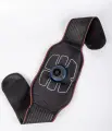 Миостимулятор EMStrainer, для похудения живота, для пресса, массажный пояс, черный