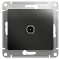 TV Розетка оконечная 1DB Glossa Schneider Electric, Антрацит (комплект из 3 шт)
