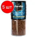 Комплект 5 шт, Кофе растворимый JARDIN (Жардин) Colombia Medellin, сублимированный, 95 г, стеклянная банка, 0627-14