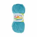 Пряжа Alpina SATI 10 шт. по 50 г 100% мерсеризованный хлопок 170 м №343 бирюзовый
