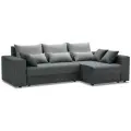 Угловой диван-кровать Майами, размер: 250х157х85 см, спальное место:200х140см, правый угол, Neo 24 Baza 05 Grey
