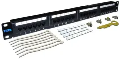 Патч-панель Lanmaster TWT-PP24UTP 19 1U RJ45 кат.5e UTP