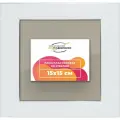 Рамка 15x15 для постера и фотографий, пластиковая, багетная, со стеклом и задником, ВсеПодрамники