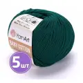 Пряжа для вязания крючком, спицами YarnArt Ярн Арт Ярнарт Baby cotton средняя, хлопок/акрил, цвет 444 бутыль 5 шт. по 50 г, 165 м