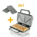 Вафельница + Сэндвичница 2в1 Breville DuraCeramic VST074X