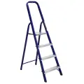 Стремянка Алюмет стальная окрашенная с алюминиевыми ступенями 4 ст. М8304
