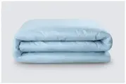 Пододеяльник на молнии однотонный Моноспейс (аналог икеа), Голубой, 1,5 спальное, 145x215, 100% хлопок, сатин, Ecotex