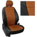 Комплект чехлов Автопилот Алькантара KIA Soul II с 14-19г. Черный + Коричневый